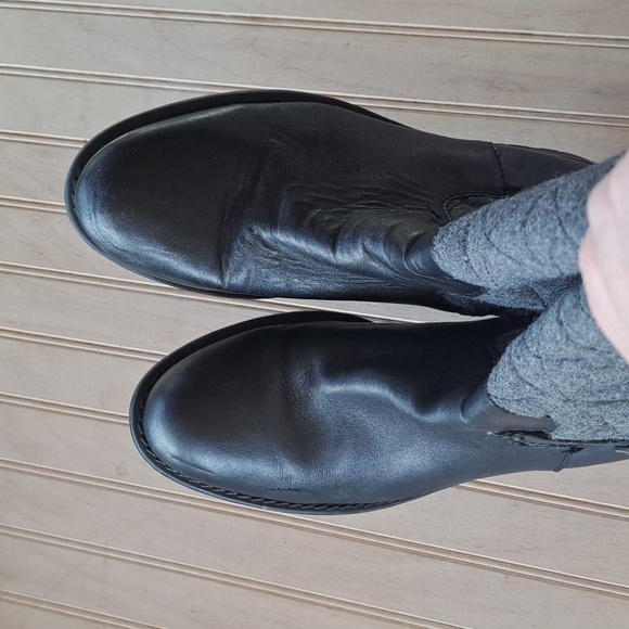 Franco Sarto Leather Penelope Wool Blend Quilted Tall Riding Style Boots - Picture 3 of 12